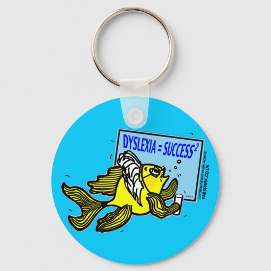 失読症先生魚～失読症の成功 キーホルダー (正面)