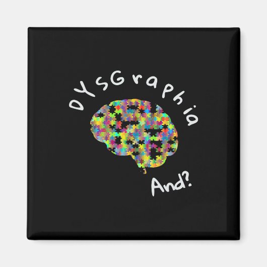 失読症認識度書障害学病 マグネット (正面)