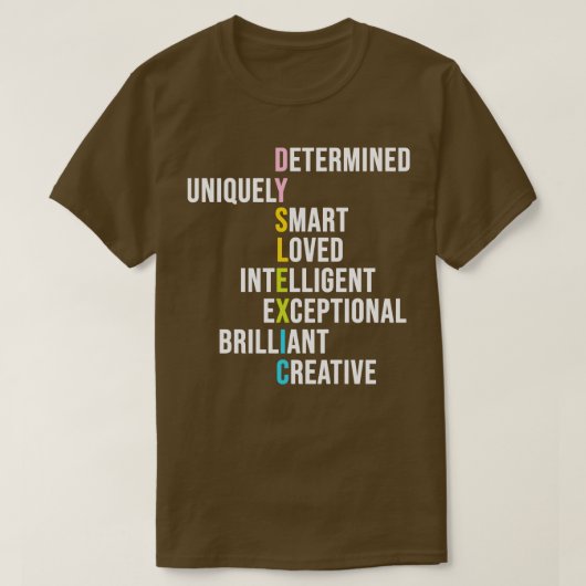 失読症認識度月14日 Tシャツ (デザイン正面)