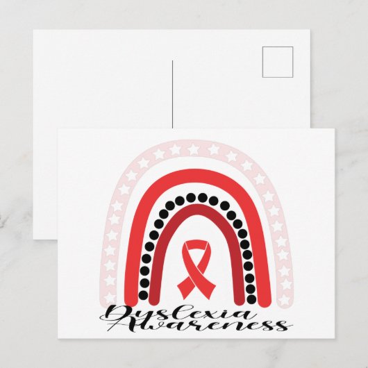 失読症認識度月 ポストカード (正面/裏面)