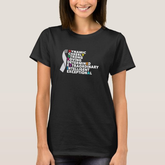 失読症認識度 Tシャツ (正面)