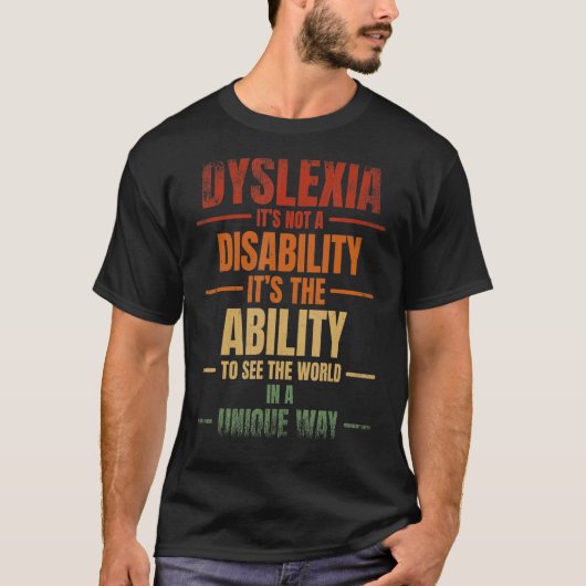 失読症読士障害のアワレネ Tシャツ (正面)