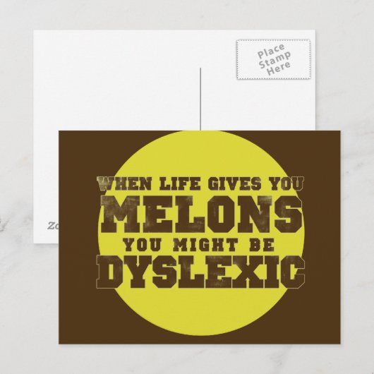 失読症 ポストカード (正面/裏面)