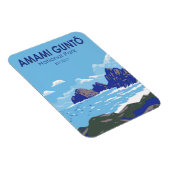 奄美郡東国立公園日本旅行芸術ヴィンテージ マグネット (右側)