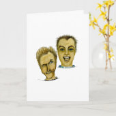 奇妙おもしろいで素晴らしい男たち カード (黄色い花)