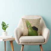 奇妙おもしろいなギニアトゥラコグリーンバード クッション (椅子)