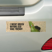 奇妙おもしろいなギニアトゥラコグリーンバード バンパーステッカー (車上)