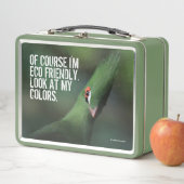 奇妙おもしろいなギニアトゥラコグリーンバード メタルランチボックス (インサイチュ)