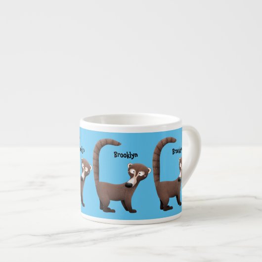 奇妙おもしろいなコアティムンディ漫画イラストレーション エスプレッソカップ (正面右)