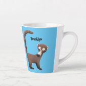 奇妙おもしろいなコアティムンディ漫画イラストレーション カフェラテマグ (右)