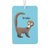 奇妙おもしろいなコアティムンディ漫画イラストレーション カーエアーフレッシュナー (裏面)