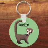 奇妙おもしろいなコアティムンディ漫画イラストレーション キーホルダー (正面)