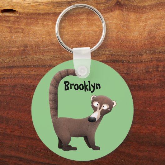 奇妙おもしろいなコアティムンディ漫画イラストレーション キーホルダー (正面)