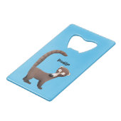 奇妙おもしろいなコアティムンディ漫画イラストレーション クレジットカード栓抜き (正面アングル)