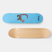 奇妙おもしろいなコアティムンディ漫画イラストレーション スケートボード (横)