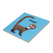 奇妙おもしろいなコアティムンディ漫画イラストレーション タイル (側面)