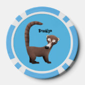 奇妙おもしろいなコアティムンディ漫画イラストレーション ポーカーチップ (裏面)