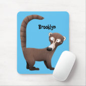 奇妙おもしろいなコアティムンディ漫画イラストレーション マウスパッド (マウス)