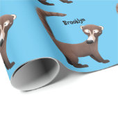 奇妙おもしろいなコアティムンディ漫画イラストレーション ラッピングペーパー (ロールコーナー)