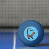 奇妙おもしろいなコアティムンディ漫画イラストレーション 卓球ボール (ネット)