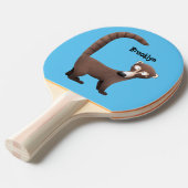 奇妙おもしろいなコアティムンディ漫画イラストレーション 卓球ラケット (正面アングル)