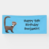 奇妙おもしろいなコアティムンディ漫画イラストレーション 横断幕 (横)