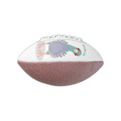 奇妙おもしろいなハト漫画イラストレーション アメリカンフットボール (回転90)