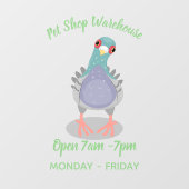 奇妙おもしろいなハト漫画イラストレーション ウィンドウサイン (シート)