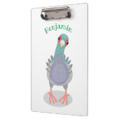 奇妙おもしろいなハト漫画イラストレーション クリップボード (左)