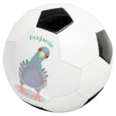 奇妙おもしろいなハト漫画イラストレーション サッカーボール (3/4)