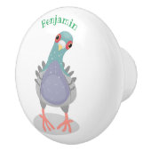 奇妙おもしろいなハト漫画イラストレーション セラミックノブ (右)