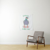 奇妙おもしろいなハト漫画イラストレーション タペストリー (インサイチュ)