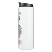 奇妙おもしろいなハト漫画イラストレーション タンブラー (回転右)