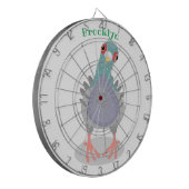 奇妙おもしろいなハト漫画イラストレーション ダーツボード (正面左)