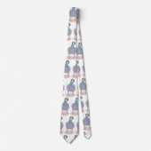 奇妙おもしろいなハト漫画イラストレーション ネクタイ (正面)