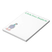 奇妙おもしろいなハト漫画イラストレーション ノートパッド (回転)