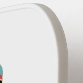 奇妙おもしろいなハト漫画イラストレーション ピックルボールラケット (左詳細)