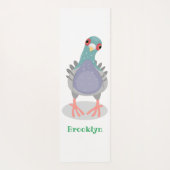 奇妙おもしろいなハト漫画イラストレーション ヨガマット (裏面)