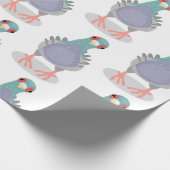 奇妙おもしろいなハト漫画イラストレーション ラッピングペーパー (角)