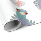 奇妙おもしろいなハト漫画イラストレーション ラッピングペーパー (ロールコーナー)