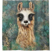 奇妙おもしろいなベビーラマ付きシャワーカーテン シャワーカーテン (正面)