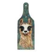 奇妙おもしろいなラマ付き切断ボよくはしゃぐード カッティングボード (正面)