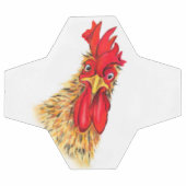 奇妙おもしろいなルースターのサッカーボール サッカーボール (フラット)