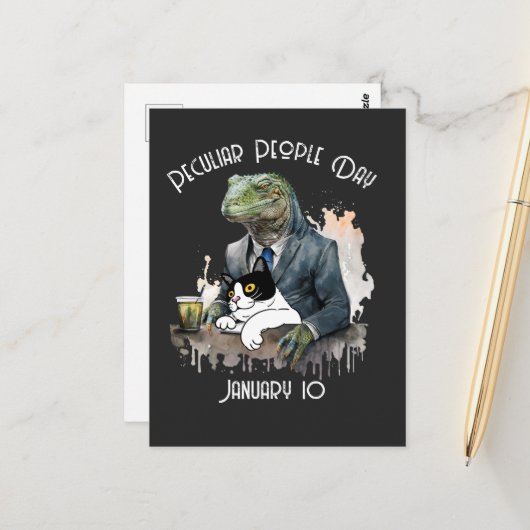 奇妙おもしろいな人の日 ポストカード (正面/裏面インサイチュ)