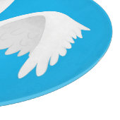 奇妙おもしろいな家庭向けグース漫画イラストレーション カッティングボード (角)