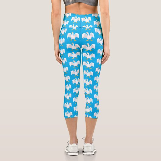 奇妙おもしろいな家庭向けグース漫画イラストレーション カプリレギンス (裏面)