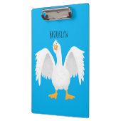 奇妙おもしろいな家庭向けグース漫画イラストレーション クリップボード (左)