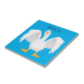 奇妙おもしろいな家庭向けグース漫画イラストレーション タイル (側面)