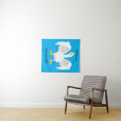 奇妙おもしろいな家庭向けグース漫画イラストレーション タペストリー (インサイチュ(横))