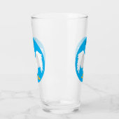 奇妙おもしろいな家庭向けグース漫画イラストレーション タンブラーグラス (左)